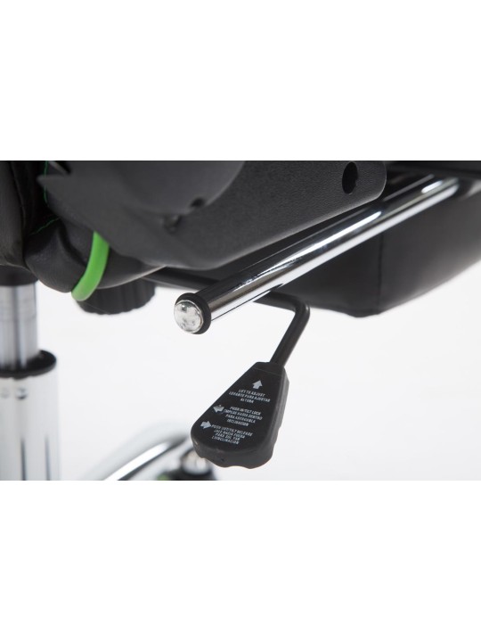 Racing bureaustoel Limit met voetsteun, zwart/groen