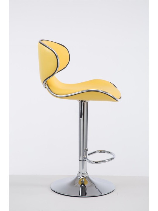 Barkruk Las Vegas V2 chroom, geel Barkruk Las Vegas V2 chroom, geel