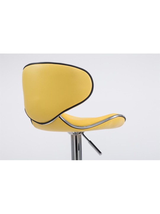 Barkruk Las Vegas V2 chroom, geel Barkruk Las Vegas V2 chroom, geel