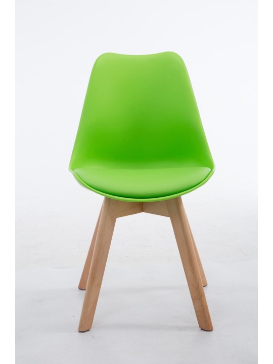 Bezoekersstoel Borneo V2 Natura kunstleer, groen