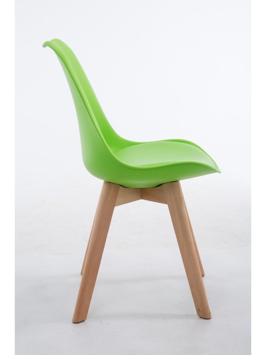 Bezoekersstoel Borneo V2 Natura kunstleer, groen