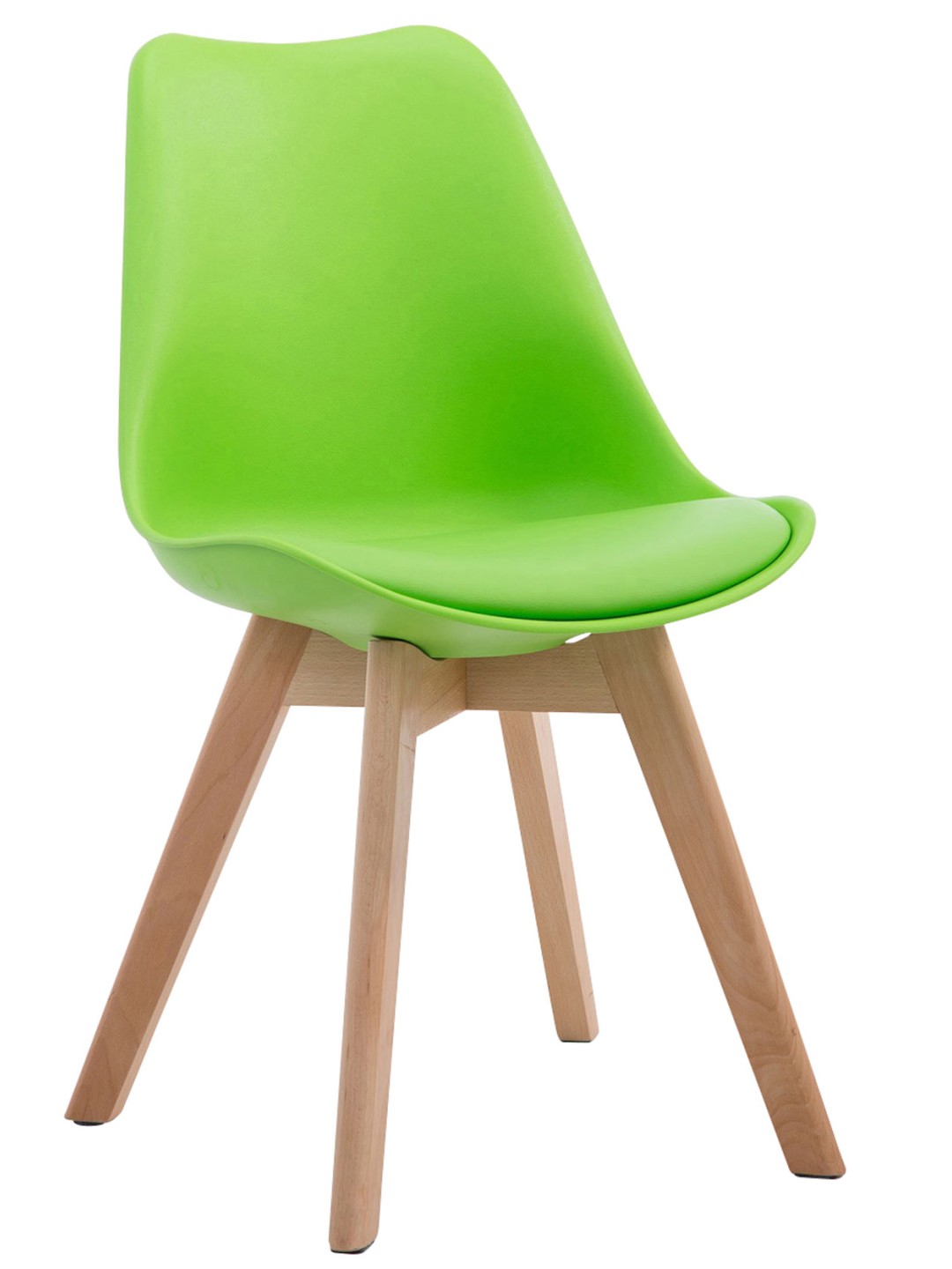 Bezoekersstoel Borneo V2 Natura kunstleer, groen