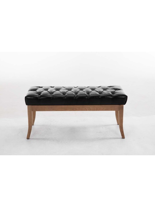 Bank Ramses kunstleer antiek-licht 100, zwart Bank Ramses kunstleer antiek-licht 100, zwart