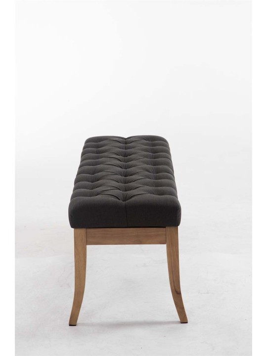 Bank Ramses stof antiek-licht 120, donkergrijs