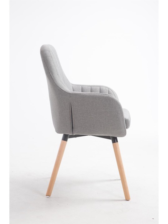 Stoel Florian stof Natura, grijs