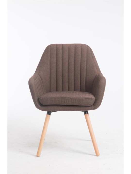 Stoel Florian stof Natura, bruin