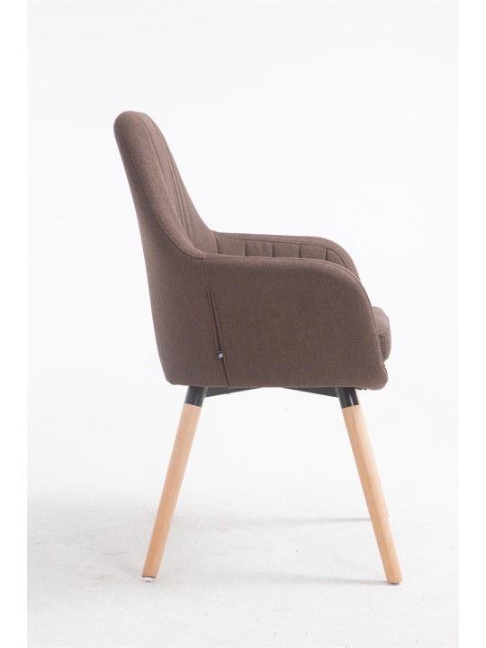 Stoel Florian stof Natura, bruin