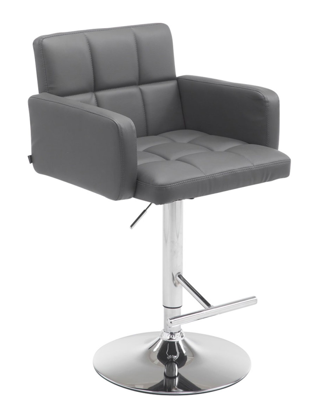 Barkruk Los Angeles kunstleer C, grijs