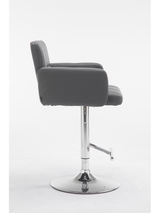 Barkruk Los Angeles kunstleer C, grijs