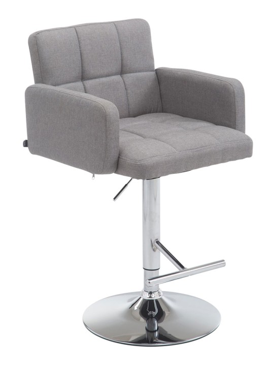 Barkruk Los Angeles stof C, grijs