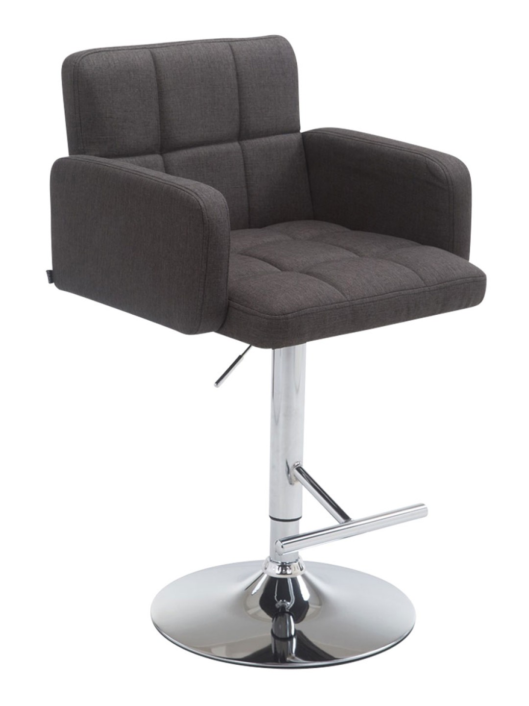 Barkruk Los Angeles stof C, donkergrijs