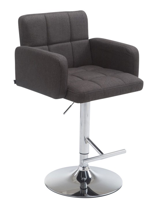 Barkruk Los Angeles stof C, donkergrijs