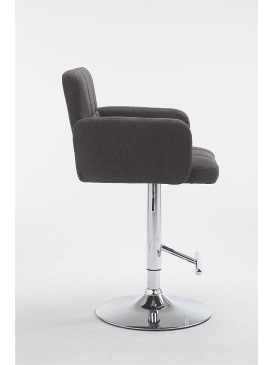 Barkruk Los Angeles stof C, donkergrijs