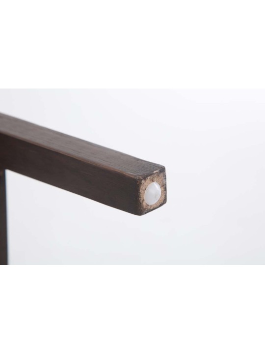 Barkruk Louise stof antiek, donkergrijs