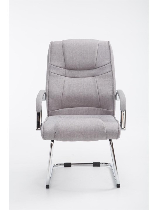 Bezoekersstoel Attila stof, grijs
