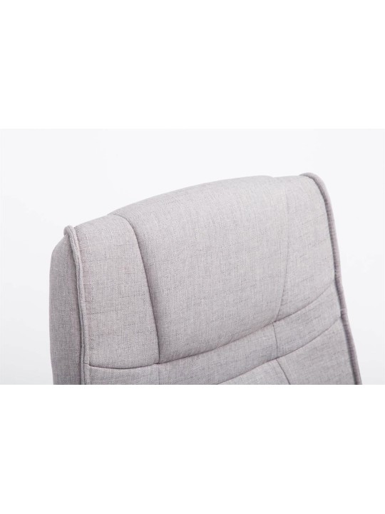 Bezoekersstoel Attila stof, grijs