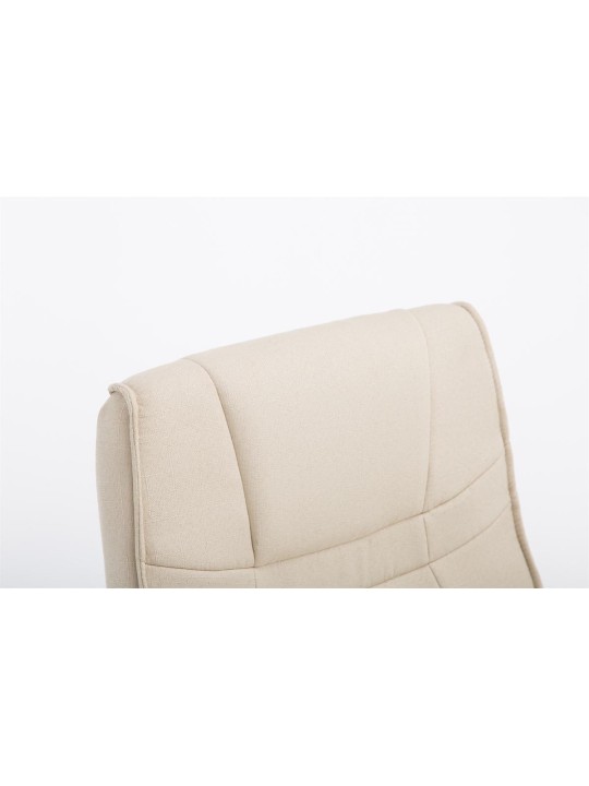 Bezoekersstoel Attila stof, crème