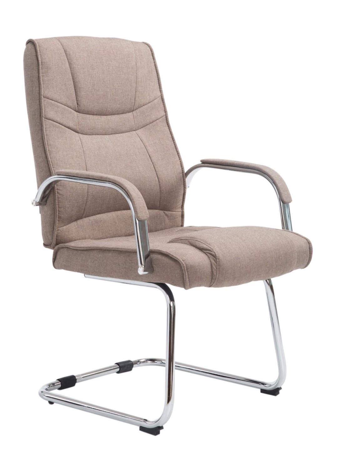 Bezoekersstoel Attila stof, taupe