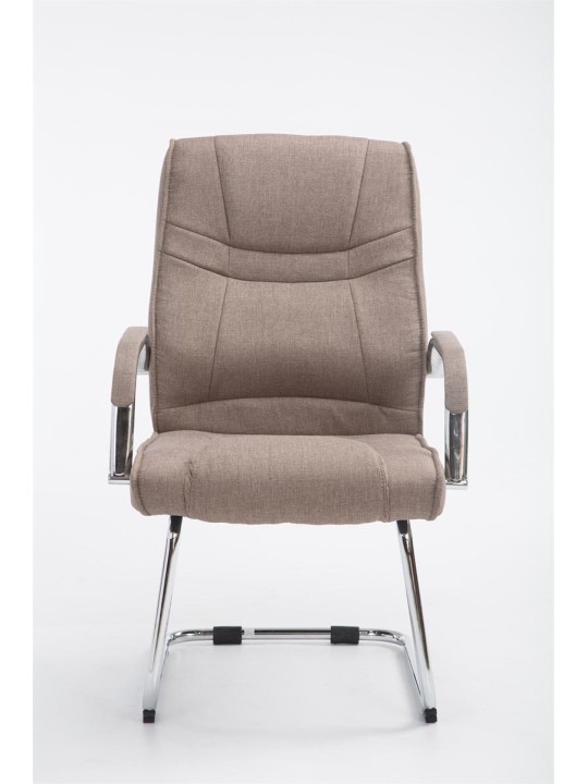 Bezoekersstoel Attila stof, taupe