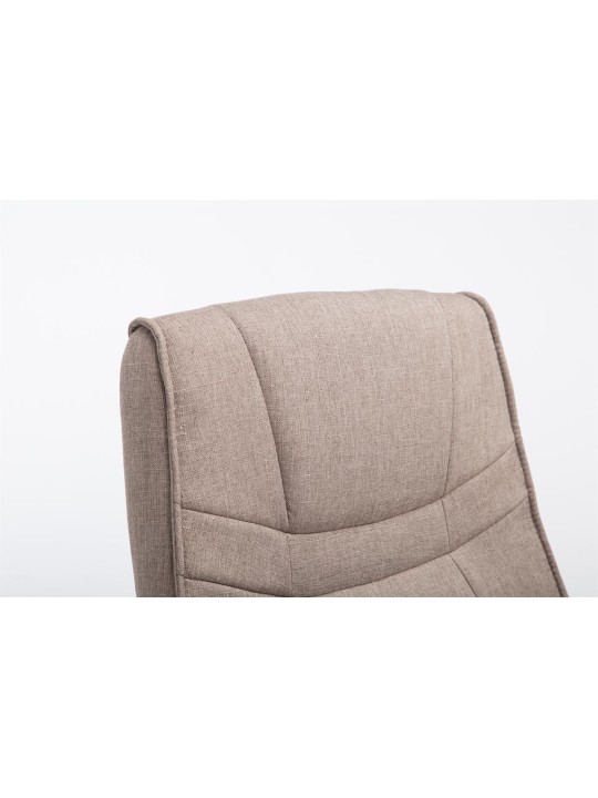 Bezoekersstoel Attila stof, taupe