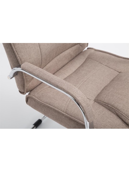 Bezoekersstoel Attila stof, taupe