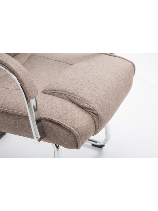 Bezoekersstoel Attila stof, taupe