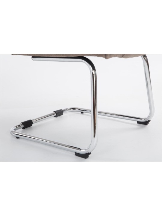 Bezoekersstoel Attila stof, taupe