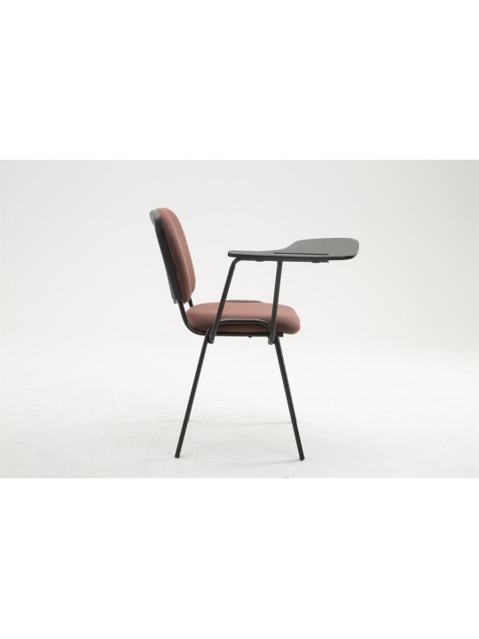 Ken stoel met klaptafel stof, bruin