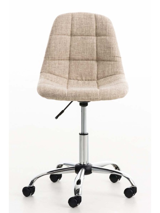 Bureaustoel Emil stof, crème
