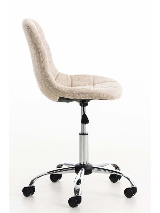 Bureaustoel Emil stof, crème