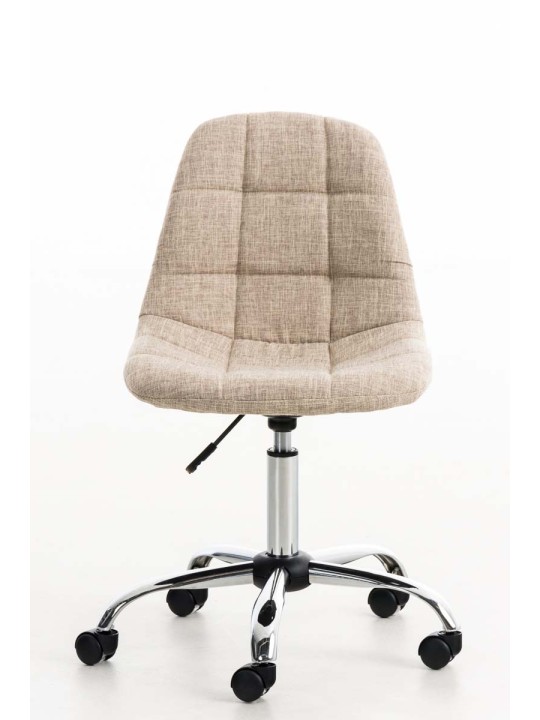 Bureaustoel Emil stof, crème