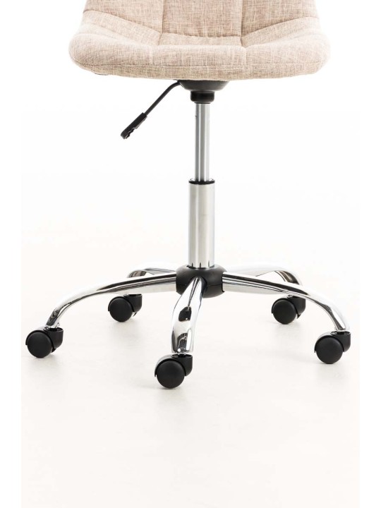 Bureaustoel Emil stof, crème