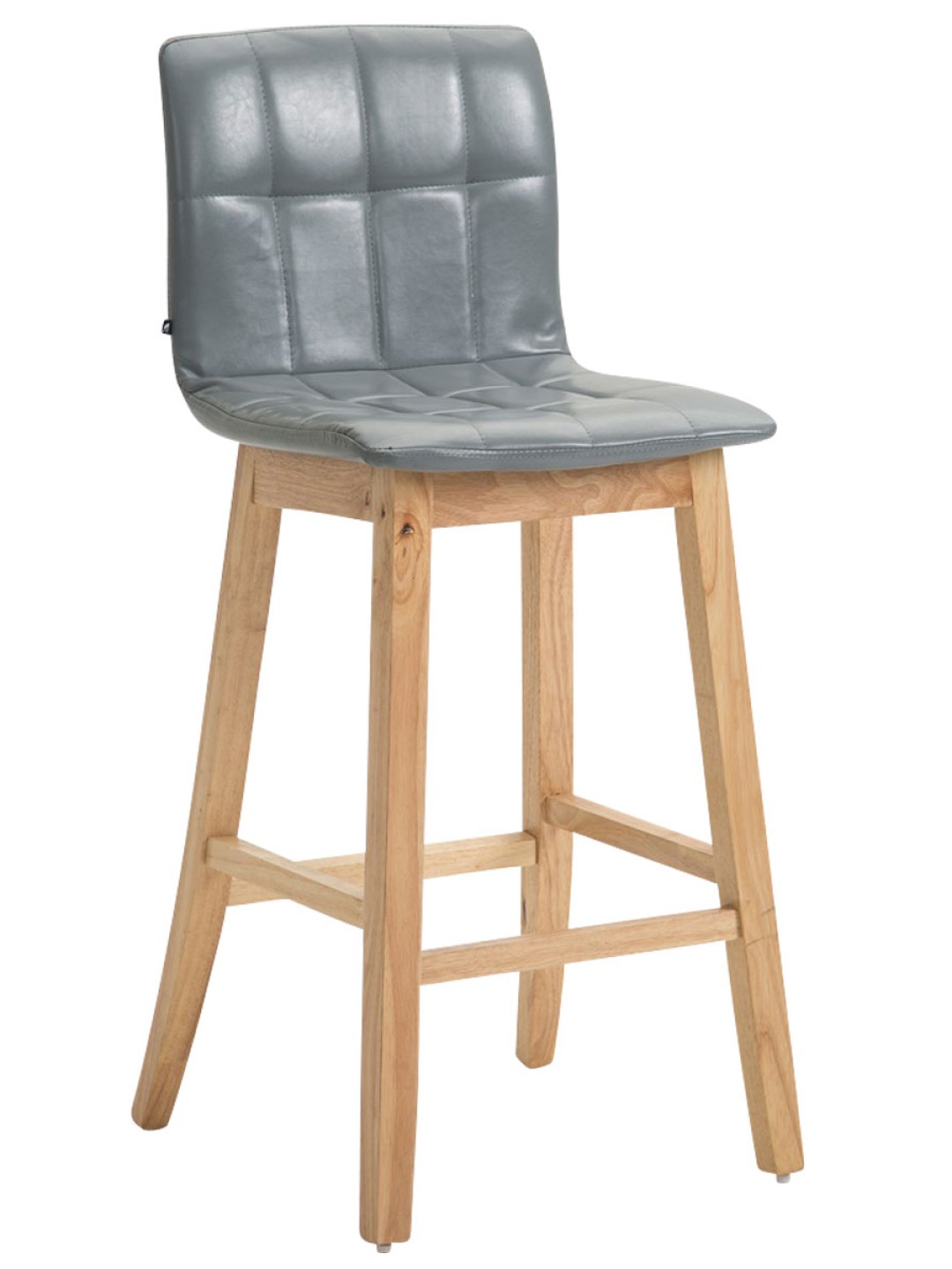 Barkruk Bregenz kunstleer Natura,, grijs