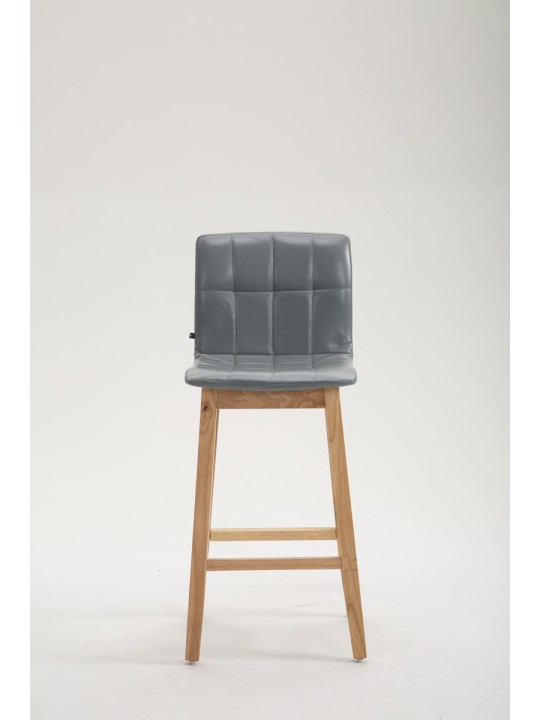 Barkruk Bregenz kunstleer Natura,, grijs