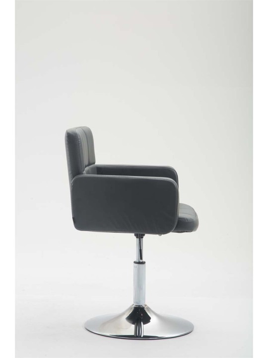 Ligstoel Los Angeles kunstleer, grijs