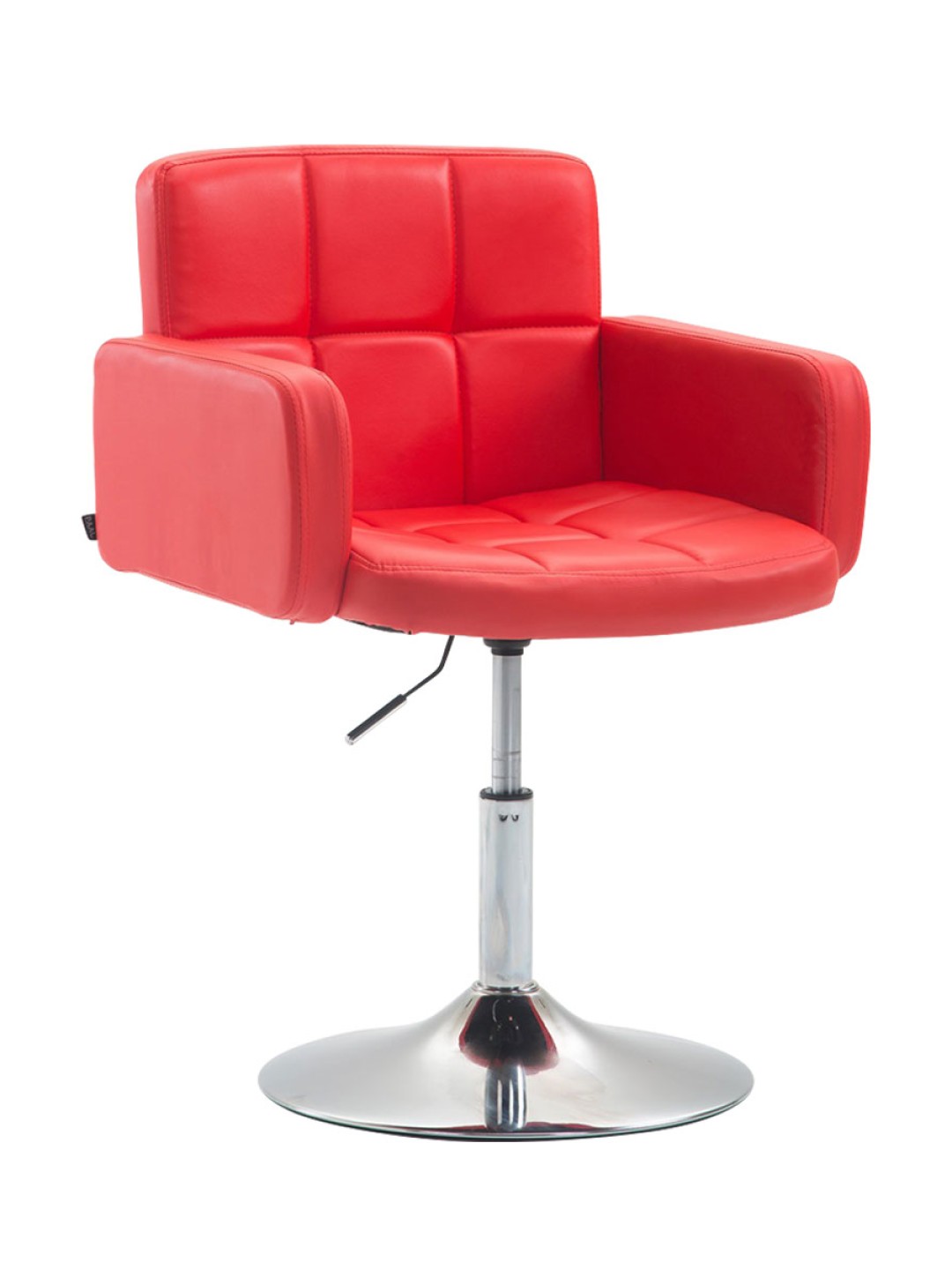 Ligstoel Los Angeles kunstleer, rood