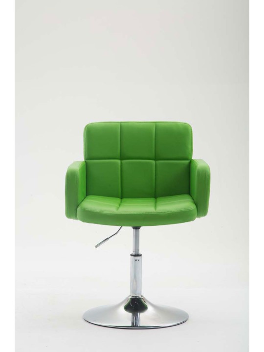 Ligstoel Los Angeles kunstleer, groen