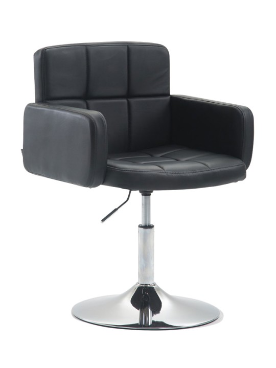 Ligstoel Los Angeles kunstleer, zwart