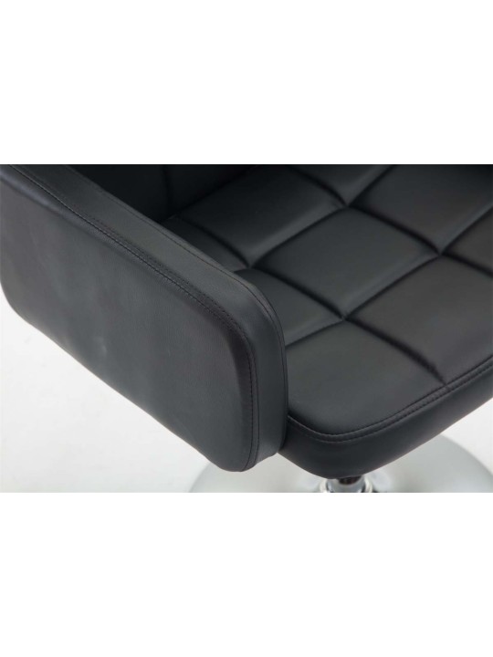 Ligstoel Los Angeles kunstleer, zwart