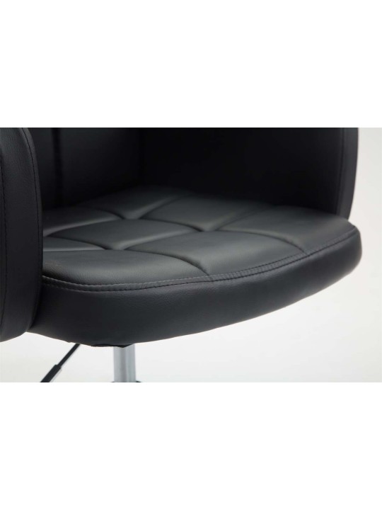 Ligstoel Los Angeles kunstleer, zwart