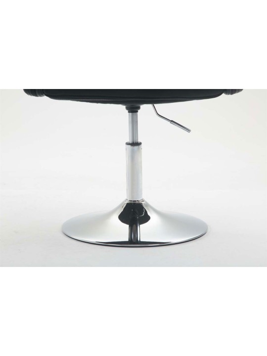 Ligstoel Los Angeles kunstleer, zwart