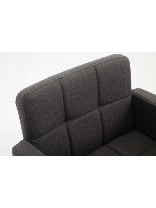 Ligstoel Los Angeles stof, donkergrijs