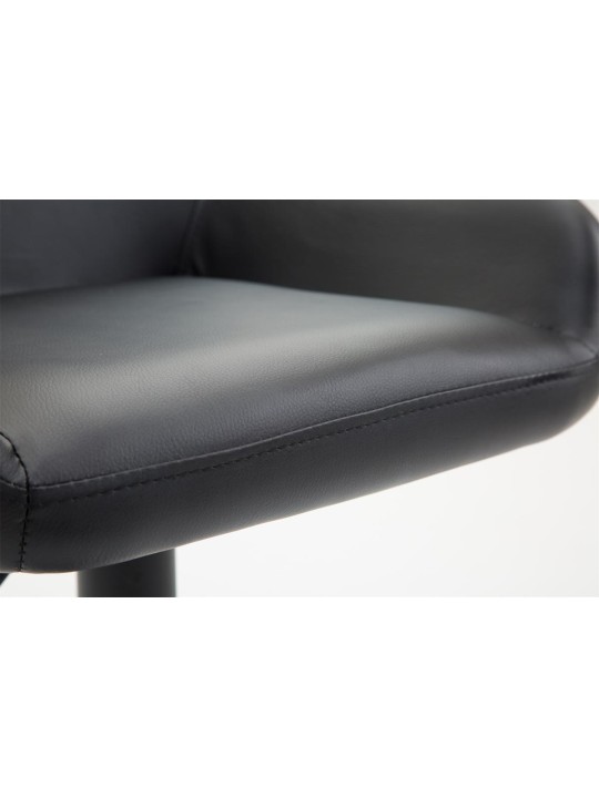 Barkruk Braga kunstleer B, zwart