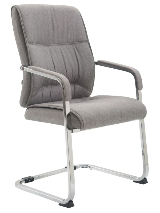 XL bezoekersstoel Anubis stof, grijs