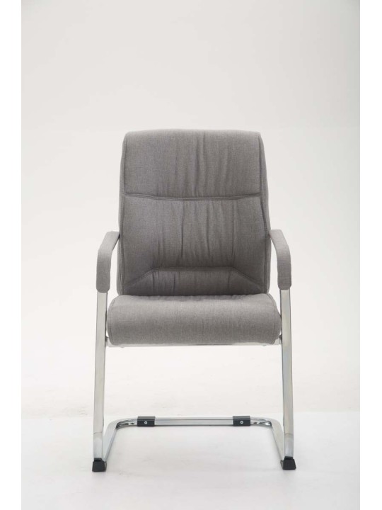 XL bezoekersstoel Anubis stof, grijs