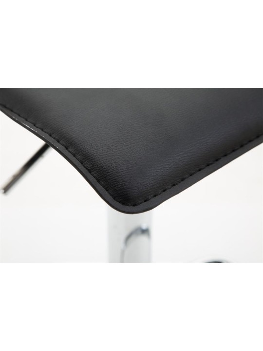 Barkruk Dyn V2 kunstleer chroom, zwart Barkruk Dyn V2 kunstleer chroom, zwart