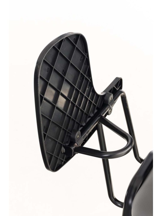 Ken stoel met klaptafel kunstleer, grijs