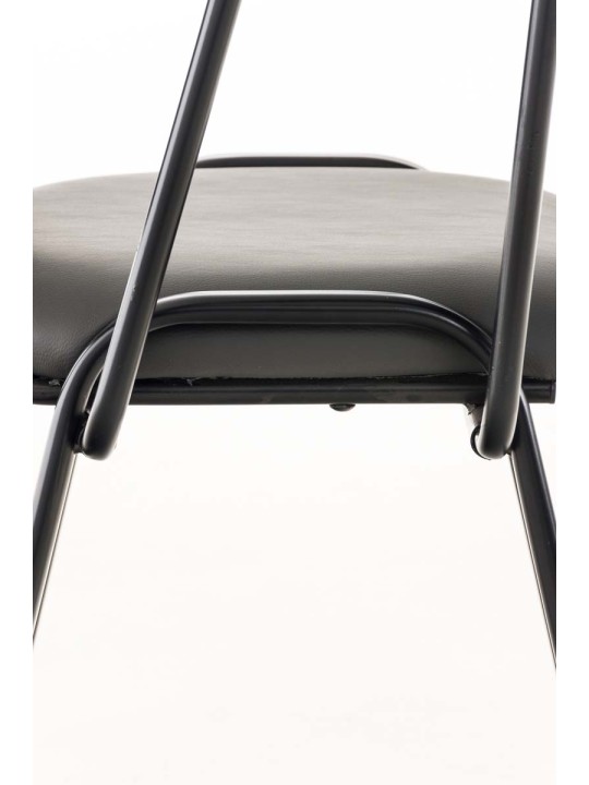 Ken stoel met klaptafel kunstleer, grijs