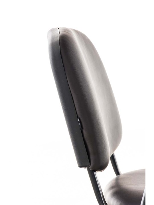 Ken stoel met klaptafel kunstleer, bruin