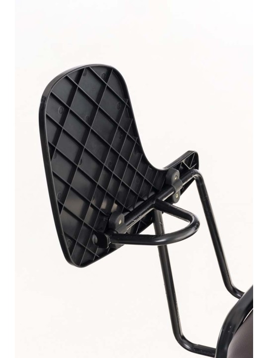 Ken stoel met klaptafel kunstleer, bruin